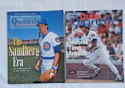 Ryne Sandberg Cubs Quarterly 1994,1996 Issue Chicago Cubs The Sandberg Era LOT🔥 - Image 1 of 4