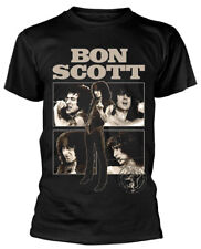 Bon Scott 'Collage' (Nero) T-Shirt - NUOVO E UFFICIALE!