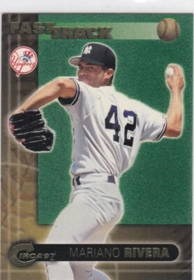 Tarjeta de béisbol Mariano Rivera 1997 Fleer Circa Fast Track ¡NUEVA YORK YANKEES! Foto 1 de 2