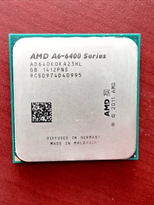AMD A6-6400 CPU 3.9 GHz Dual Core Socket FM2 CPU AD640BOKA23HL Working Pull - Picture 1 of 2