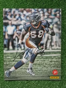 VON MILLER SIGNED DENVER BRONCOS 8x10 PHOTO Panini Authentic - Picture 1 of 3