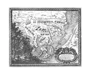 Antique map, Dahlbergh/Pufendorf, Castra Suedica Fridericci Uddam … - Picture 1 of 1