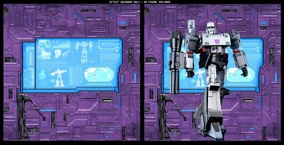 Telón de fondo Transformers 15"x15" - Ideal para Takara Megatron Decepticon obra maestra Foto 1 de 4