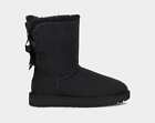 Ugg Mini Bailey Bow Ii Boot Black Women's Girl's Limited All Sizes