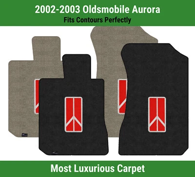 Alfombrillas delanteras Lloyd Luxe para Oldsmobile Aurora '02-03 con emblema Oldsmobile rojo Foto 1 de 4