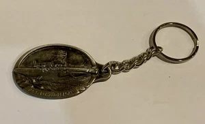 USS Ronald Reagan Aircraft Carrier CVN-76 Peace Through Strength Keychain - Picture 1 of 5