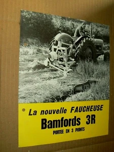 Prospectus Tracteur Faucheuse BAMFORDS 3R Tractor Traktor Prospekt Brochure - Picture 1 of 1