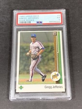 Gregg Jefferies 1989 Upper Deck #9 PSA 5 EX Very Low Population 2