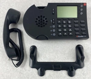 Lot( 2 ) Shoretel 230 VOIP IP Business Phone Black w Handset and Stand - Picture 1 of 8