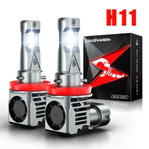 2X H11 For Nissan Qashqai 2015-2023 Car LED Headlight Bulbs WHITE 6000K Low Beam - Picture 1 of 10