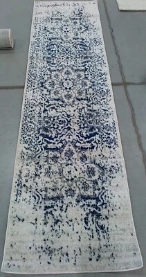 Tapete CREME/MARINHO 2'-3" x 8'-0" para manchas traseiras, preço reduzido 1172767296 MAD603D-28 - Imagem 1 de 4