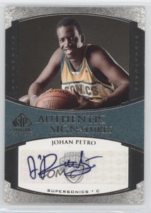 2005 SP Signature Edition Authentic Signatures Johan Petro #AS-JP Rookie Auto RC