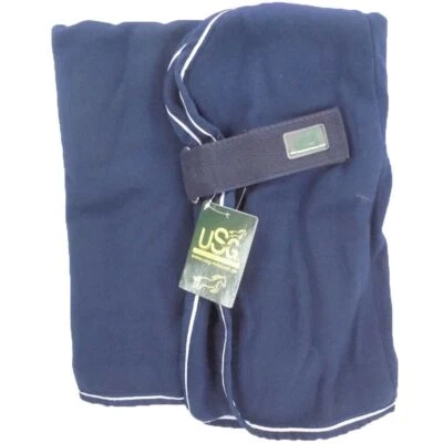 USG Fleecedecke Abschwitzdecke Pferdedecke Decke Fleece marine blau dunkelblau  - Bild 1 von 2