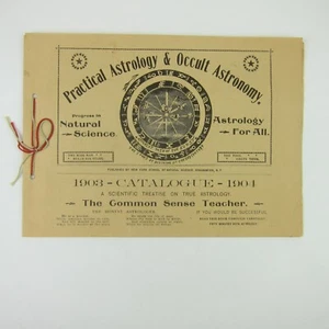 Practical Astrology & Occult Astronomy Catalogue Booklet Antique 1903 - 1904 - Picture 1 of 12