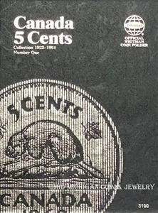 Whitman Canadian 5-Cent Vol. 1 Coin Folder, 1922-1964 #3199 - Picture 1 of 1