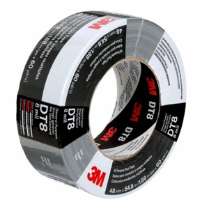 3M DT8 All Purpose Light Duty Duct Tape 48mm x 54.8m Silver - Picture 1 of 1