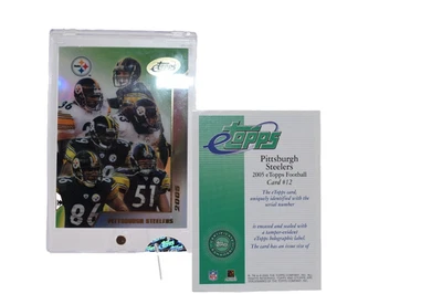 2005 ETopps Pittsburgh Steelers Team Card #12 Ben Roethlisberger Certified - Image 1 of 4