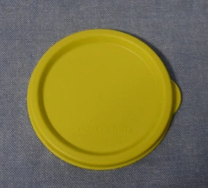 Vintage Tupperware #4922A Yellow Snack Cup REPLACEMENT LID ONLY  3 3/16" - Picture 1 of 1