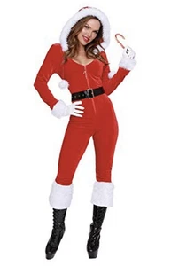 Dreamgirl Mujer Sexy Sra. Claus Santa Bebé Mono Disfraz Conjunto XS EXTRA SMA - Imagen 1 de 3