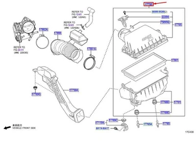 LEXUS RX MK5 Luftfilterkasten 1770025171 NEU ORIGINAL - Image 1 of 2