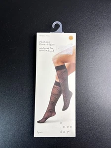 Fashion Knees Highs One Size A New Day Reinforced Toe Comfort Band - Picture 1 of 5