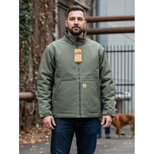 Carhartt Rain Defender Softshelljacke Relaxed Fit Herren 4XL Oliv 0J6438-M Neu mit Etikett - Bild 1 von 17