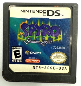 Spyro Shadow Legacy Nintendo DS - Solo cartucho - Auténtico - NO PROBADO - Imagen 1 de 2