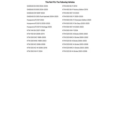 Kit de aleación Tusk y cadena de carrera chapada en oro piñón trasero naranja para KTM 520 SX 4 Foto 1 de 2