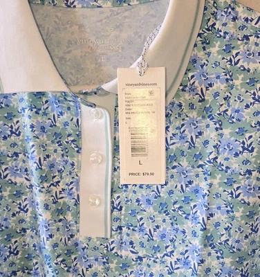 Polo Vineyard Vines Mujer L Performance Sin Mangas Azul Marino Golf Tenis Nuevo con Etiquetas Foto 1 de 4