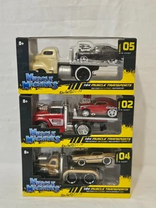 Lot of 3 Muscle Machines 1:64 Muscle Transports Die Cast. NIP. Chevy, Ford, Mack - Picture 1 of 5