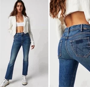 MOTHER Superior The Hustler Flood Fray Jeans Women’s Size 29 - Picture 1 of 8