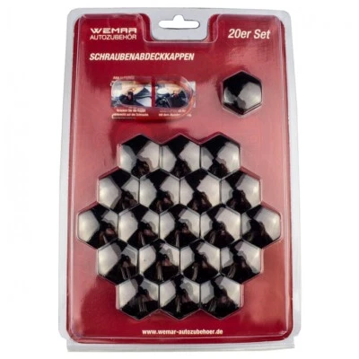 20x Abdeckkappen Abdeckungen für Radschrauben Radmuttern SW Auswahl Farbauswahl - Bild 1 von 4