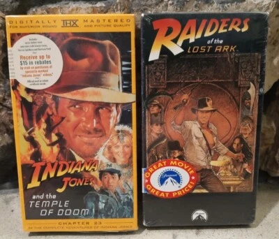 Raiders of the Lost Ark And Temple of Doom Indiana Jones Bundle Watermark Sealed - Image 1 of 4