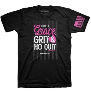 Full Of Grace & Grit & No Quit T-Shirt Size L - Picture 1 of 2