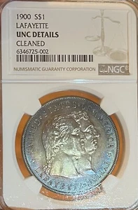 1900 NGC UNC. Details! Lafayette Dollar - Picture 1 of 12