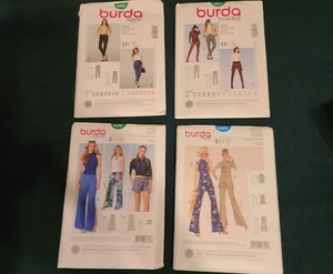 Burda Woman Pants Shorts Sz 6-20 Sewing Patterns 6797 7017 6981 6891 - Picture 1 of 18