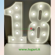 numeri led luminosi grandi feste compleanno lampadine
