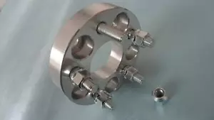 2 WHEEL ADAPTERS WHEEL SPACERS 5x100MM 20MM THICK 57.1MM CB M12x1.5 STUDS - Picture 1 of 1