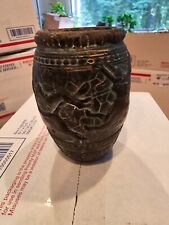 Early 1900's Minoan Bull Leaping Earthenwear /Pottery Stonewar cup/Vase Souvenir