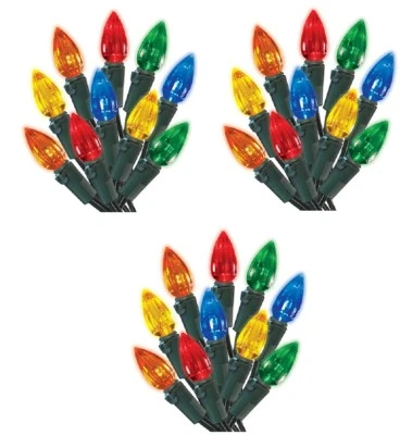 (3) Carretel de luzes de Natal EA Holiday Wonderland 47702-88 200 unidades multi C3 LED - Imagem 1 de 2