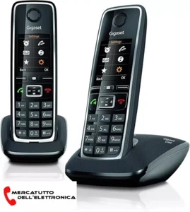 Telefono Cordless Gigaset C560 DUO Vivavoce, Rubrica, Intercomunicanti, Nero - Foto 1 di 1