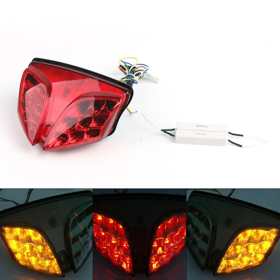 Señales de giro de luz trasera LED integradas para Suzuki GSXR 600/750 08-11 1000 2009 R Foto 1 de 4