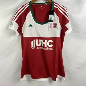 Adidas Revolution Red White MLS Soccer Jersey Womens Size L - Picture 1 of 10