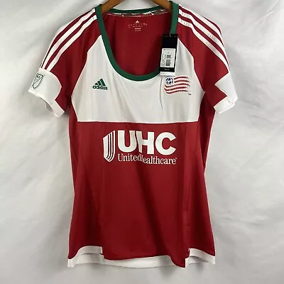 Adidas Revolution Red White MLS Soccer Jersey Womens Size L - Image 1 of 4