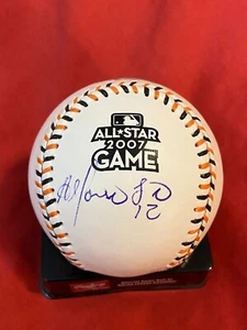 ALFONSO SORIANO AUTOGRAPHED SIGNED 2007 ALL STAR GAME BASEBALL CHICAGO CUBS COA - Picture 1 of 2