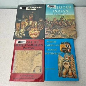 Lot of 4 Vintage North American Indian History Life Art Library Hardback Books - Bild 1 von 7
