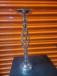 Portacandele a forma di vaso in metallo supporto centrotavola decorazione 24" - Foto 1 di 1
