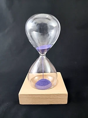 Reloj de arena magnético temporizador de arena soplado a mano reloj de arena para escritorio de oficina decoración del hogar Foto 1 de 4