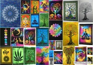 Wall Tapestry Hanging Poster Dorm Home Decor Hippie Ethnic Poster BedroomTextile - Picture 1 of 33