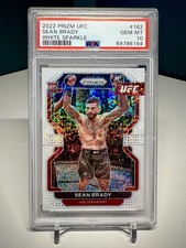 SEAN BRADY - 2022 PANINI PRIZM UFC - #162 - WHITE SPARKLE SSP RC - PSA 10